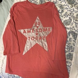 Girls size Large 3/4 sleeves